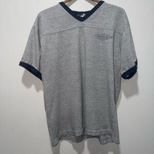 Men's Gray V-Neck Shirt